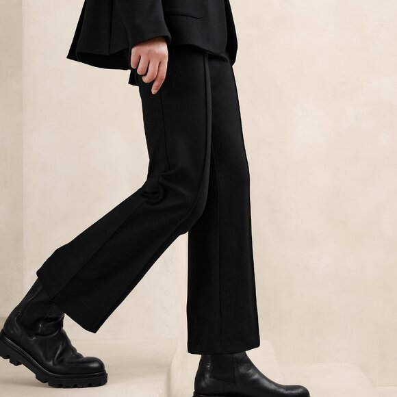 Banana Republic Lina Slim Linen Pant size 10 Black - Picture 2 of 5